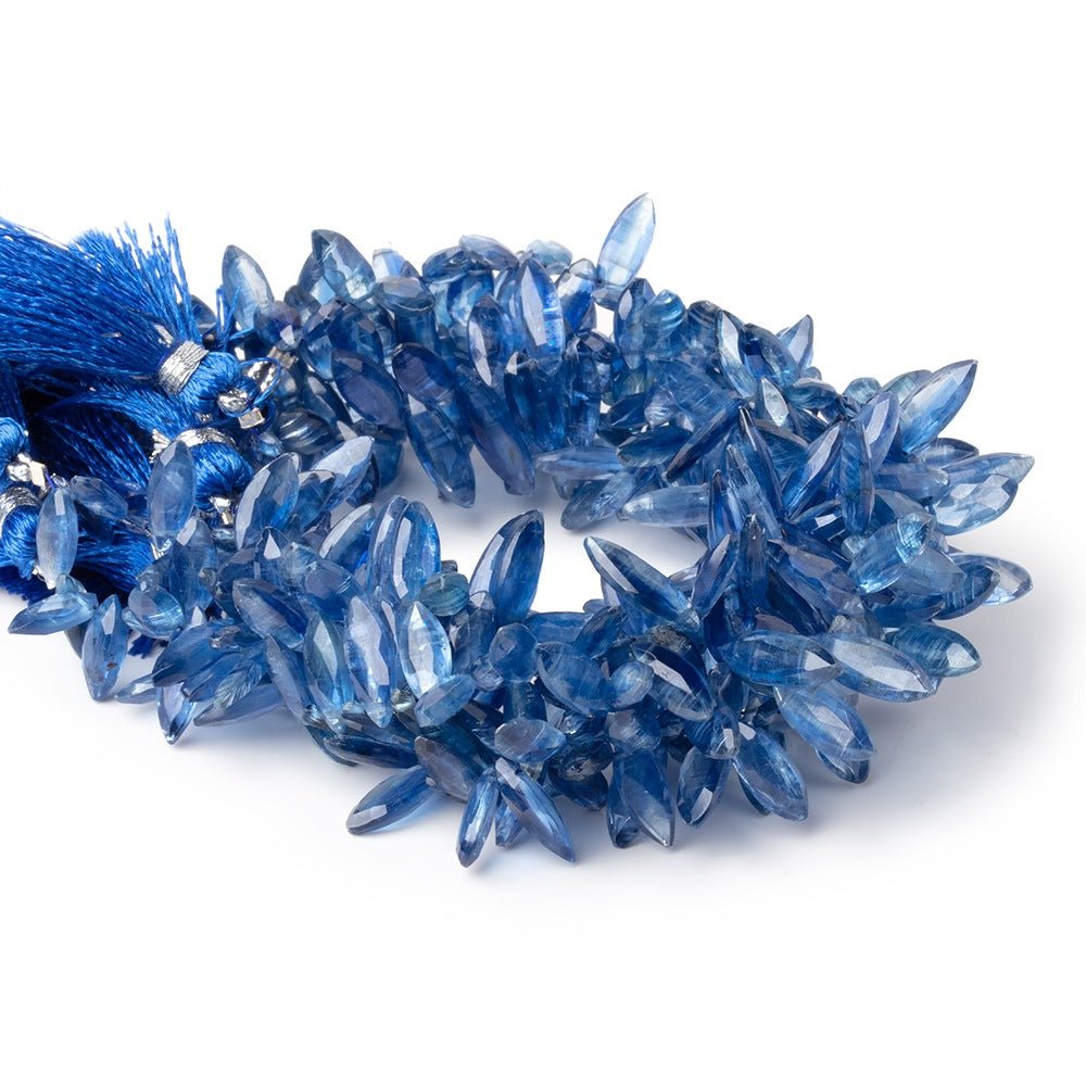 9x4-13x5mm Kyanite Faceted Marquise Beads 7.5 inch 68 pieces AA - Beadsofcambay.com