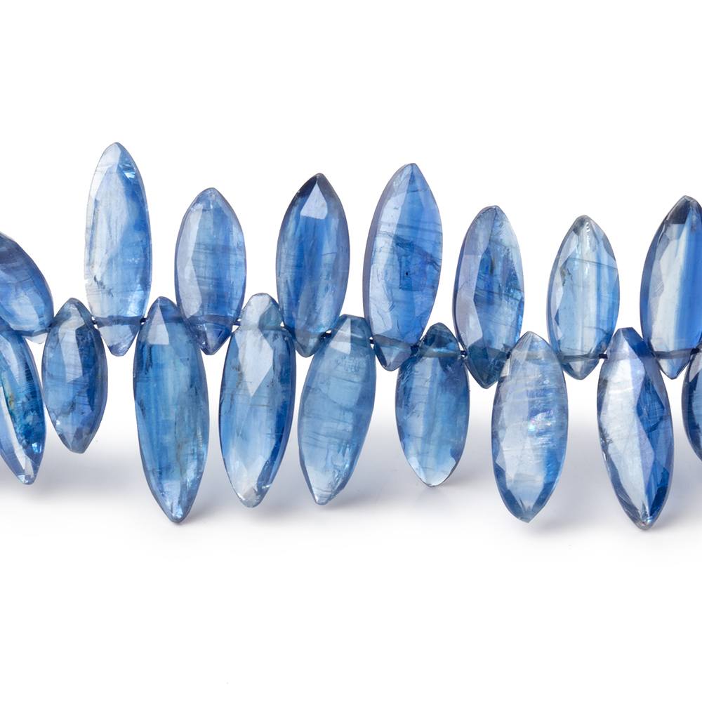 9x4-13x5mm Kyanite Faceted Marquise Beads 7.5 inch 68 pieces AA - Beadsofcambay.com