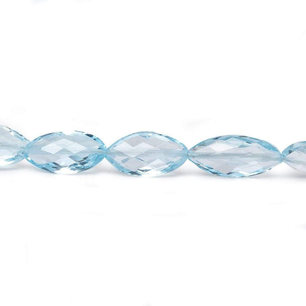 9x5-11x6mm Sky Blue Topaz faceted marquise beads 16 inch 40 pieces AA - Beadsofcambay.com