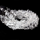 9x6-10x7mm Crystal Quartz Plain Nugget Beads 8 inch 30 pieces - Beadsofcambay.com