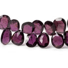 9x6-10x7mm Rhodolite Garnet Faceted Free shapes 7.5 inch 48 beads AAA - Beadsofcambay.com