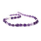 9x6-15x9mm Shaded Amethyst Faceted Tear Drop Beads 16 inch 36 pieces - Beadsofcambay.com