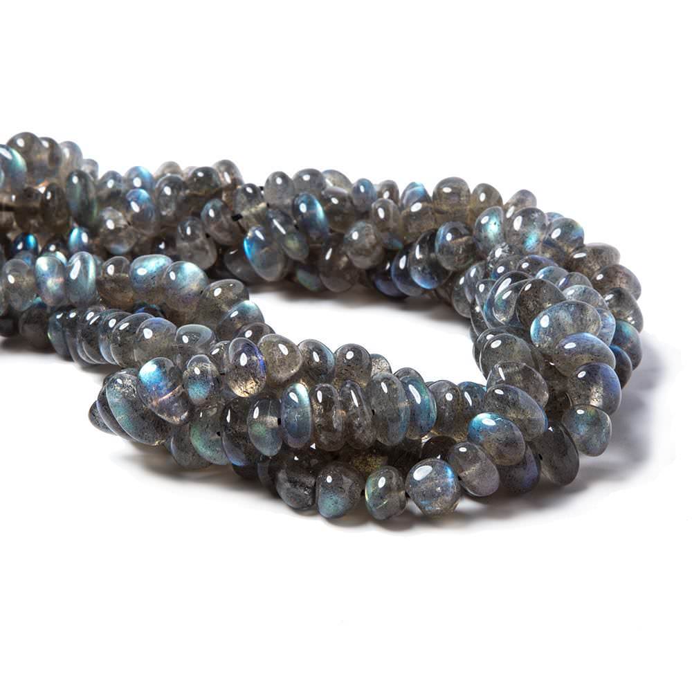 9x6-16x6mm Labradorite Side Drilled Plain Nugget Beads 16 inch 71 pieces - Beadsofcambay.com