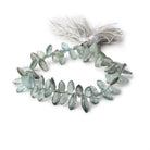 9x6-18x6mm Moss Aquamarine Faceted Marquise Beads 8.5 inch 66 pieces - Beadsofcambay.com