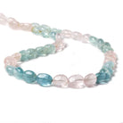 9x7-10x8mm Multi Beryl plain oval beads 16 inch 43 pieces - Beadsofcambay.com