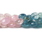 9x7-10x8mm Multi Beryl plain oval beads 16 inch 43 pieces - Beadsofcambay.com