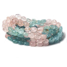 9x7-10x8mm Multi Beryl plain oval beads 16 inch 43 pieces - Beadsofcambay.com