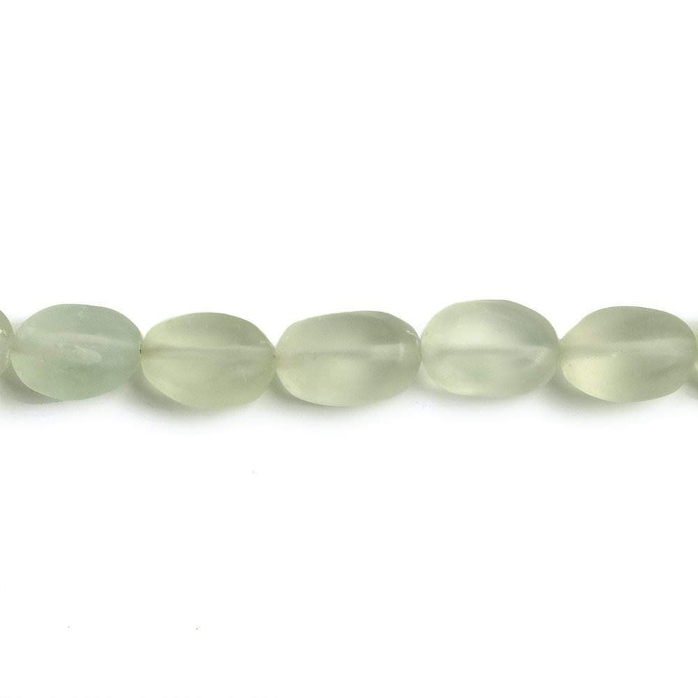 9x7-11x7mm Prasiolite straight drilled plain nugget beads 7.5 inch 20 pieces - Beadsofcambay.com
