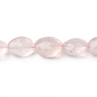 9x7-12x10mm Rose Quartz faceted olive beads 16 inch 39 pieces - Beadsofcambay.com