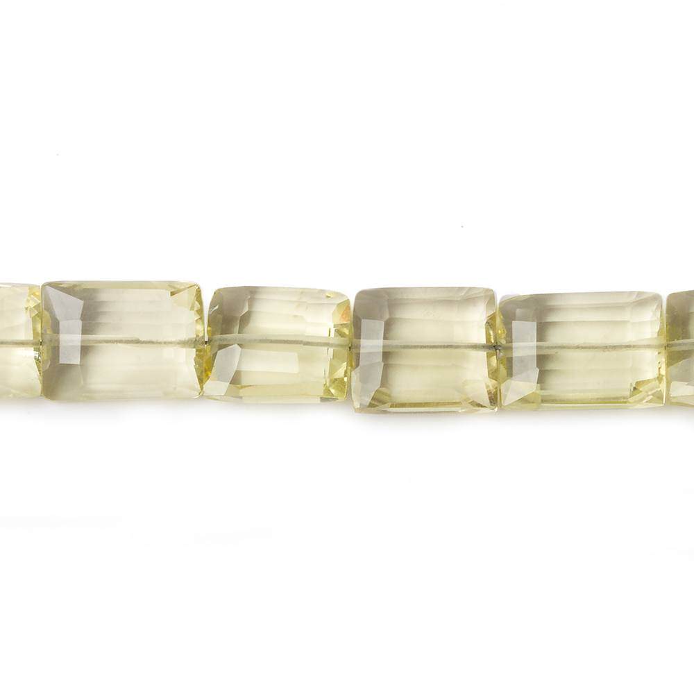 9x7-12x7mm Lemon Quartz Faceted Rectangle Beads 7.5 inches 19 beads - Beadsofcambay.com
