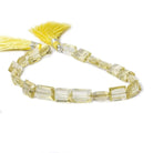 9x7-12x7mm Lemon Quartz Faceted Rectangle Beads 7.5 inches 19 beads - Beadsofcambay.com