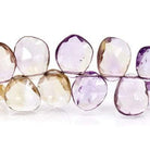 9x7-12x8mm Ametrine Freeform Briolette 8 inch 46 beads - Beadsofcambay.com