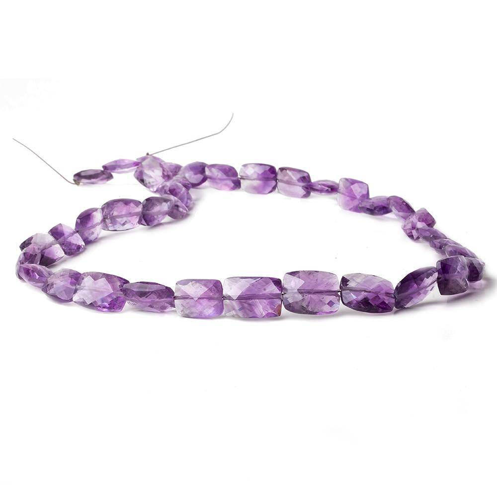 9x7-12x9mm Amethyst faceted Rectangle Beads 15.5 inches 36 beads - Beadsofcambay.com