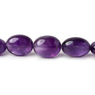 9x7-12x9mm Amethyst plain ovals 8 inch 17 pieces - Beadsofcambay.com