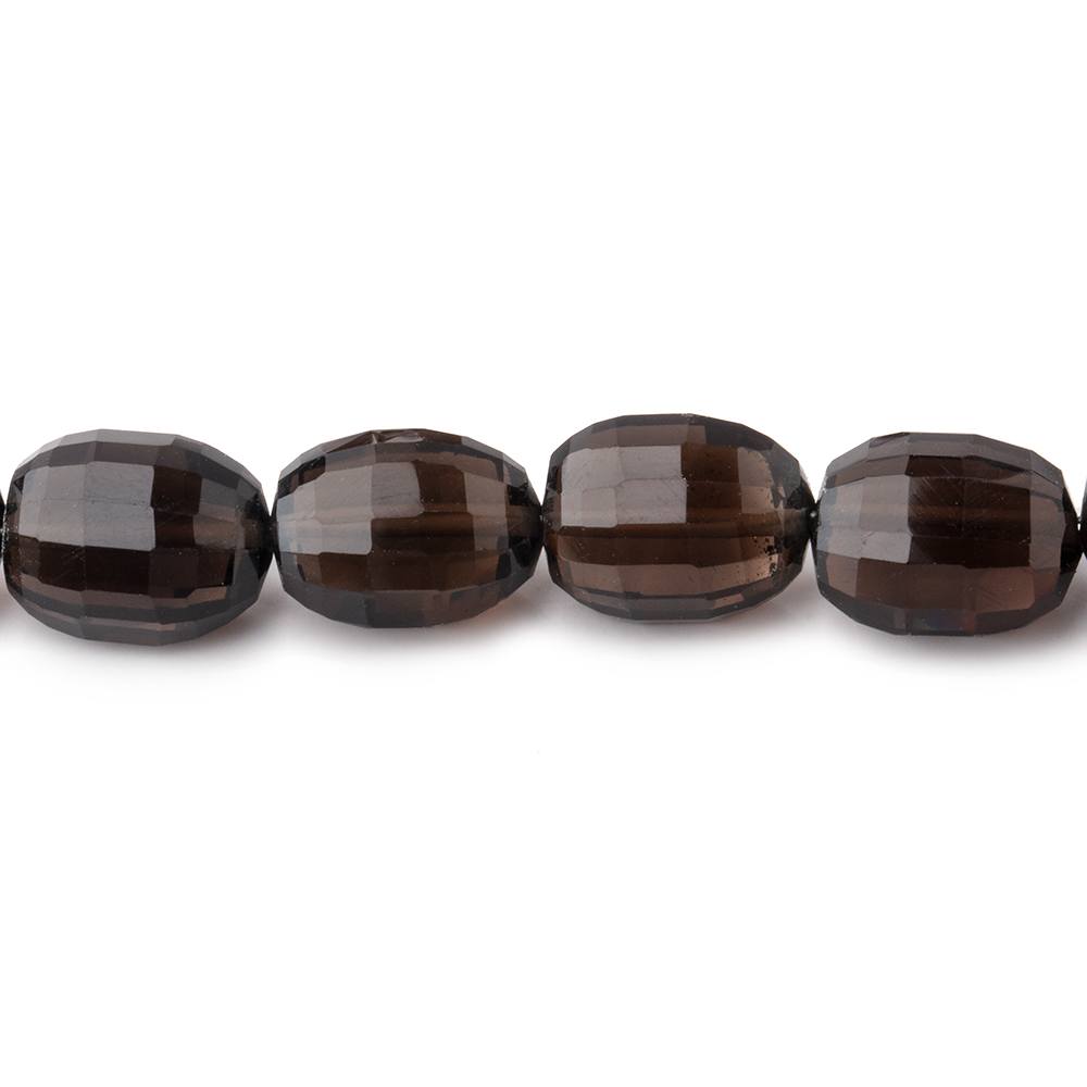 9x7-12x9mm Smoky Quartz Faceted Oval Beads 16 inch 35 pieces - Beadsofcambay.com