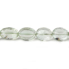 9x7-13x10mm Prasiolite Concave Faceted Oval beads 15 inch 37 pieces AAA - Beadsofcambay.com