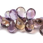 9x7-17x11mm Ametrine Tear Drop and Pear Beads 7 inch 47 pieces AAA - Beadsofcambay.com