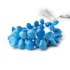 9x7-18x13mm Ceruleite Plain Pear Beads 8 inch 43 pieces AAA - Beadsofcambay.com
