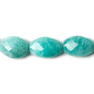 9x7-20x13mm Amazonite faceted oval beads 18 inch 33 pieces AA Grade - Beadsofcambay.com