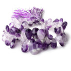 9x7-25x14mm Cape Amethyst Faceted Pear Beads 9 inch 64 pieces - Beadsofcambay.com