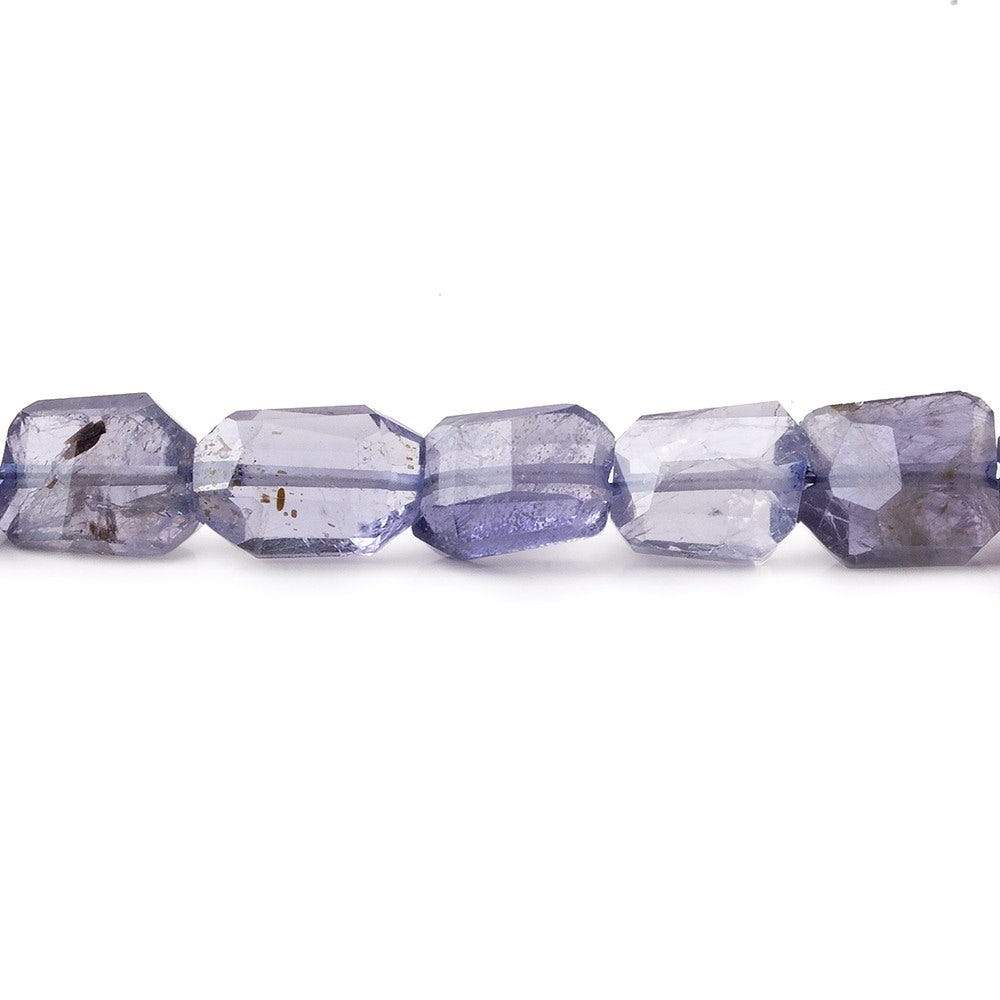 9x7mm Iolite Faceted Faceted Nuggets 8 inch 22 beads - Beadsofcambay.com