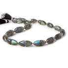 9x8-11x10mm Labradorite Faceted Cones 15.5 inch 34 beads AA 1mm drill hole - Beadsofcambay.com