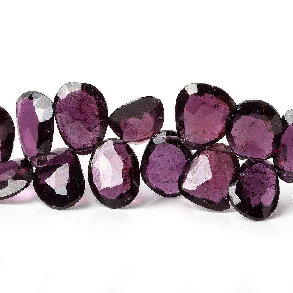 9x8-11x8mm Rhodolite Garnet Faceted Free shapes 7.5 inch 50 beads AAA - Beadsofcambay.com