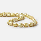 9x8-11x9mm Buttercup Yellow Large Hole Baroque Freshwater Pearls 15 inches 40 pieces - Beadsofcambay.com