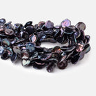 9x8-13x10mm Purple Peacock Top Drill Keshi Pearls 15 inch 50 pieces AAA - Beadsofcambay.com