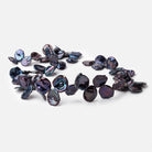 9x8-13x10mm Purple Peacock Top Drill Keshi Pearls 15 inch 50 pieces AAA - Beadsofcambay.com