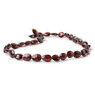 9x8-13x8mm Garnet Straight Drill Faceted Pears 16 inch 35 beads - Beadsofcambay.com