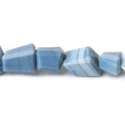 9x8-13x8mm Owyhee Denim Blue Opal faceted nugget beads 8 inch 16 pieces A - Beadsofcambay.com