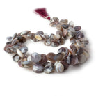 9x8-18x18mm Botswana Agate faceted heart Briolettes 15 inch 92 pieces AAA - Beadsofcambay.com