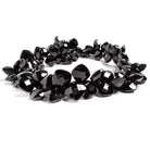 9x9-12x12mm Black Spinel Beads Corner Drilled Faceted Pillow 15 inch 89 pieces - Beadsofcambay.com