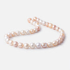 9x9-12x9mm Tri Color Baroque Freshwater Pearls 15.5 inch 35 Beads - Beadsofcambay.com