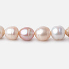 9x9-12x9mm Tri Color Baroque Freshwater Pearls 15.5 inch 35 Beads - Beadsofcambay.com