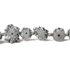 9x9-13x13mm Silver plated Solar Quartz slice beads 16 inch 27 pieces - Beadsofcambay.com