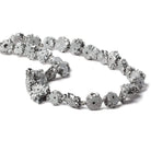 9x9-13x13mm Silver plated Solar Quartz slice beads 16 inch 27 pieces - Beadsofcambay.com