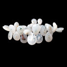 9x9-16x12mm Solar Quartz Faceted Heart & Pear Beads 8 inch 37 pieces - Beadsofcambay.com