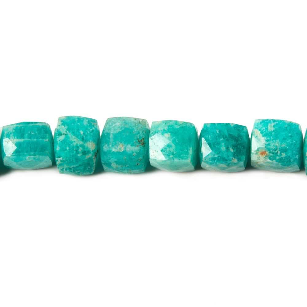Amazonite Faceted Cube Beads - Beadsofcambay.com