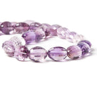 Amethyst Straight Drill Checkerboard Faceted Oval - Beadsofcambay.com