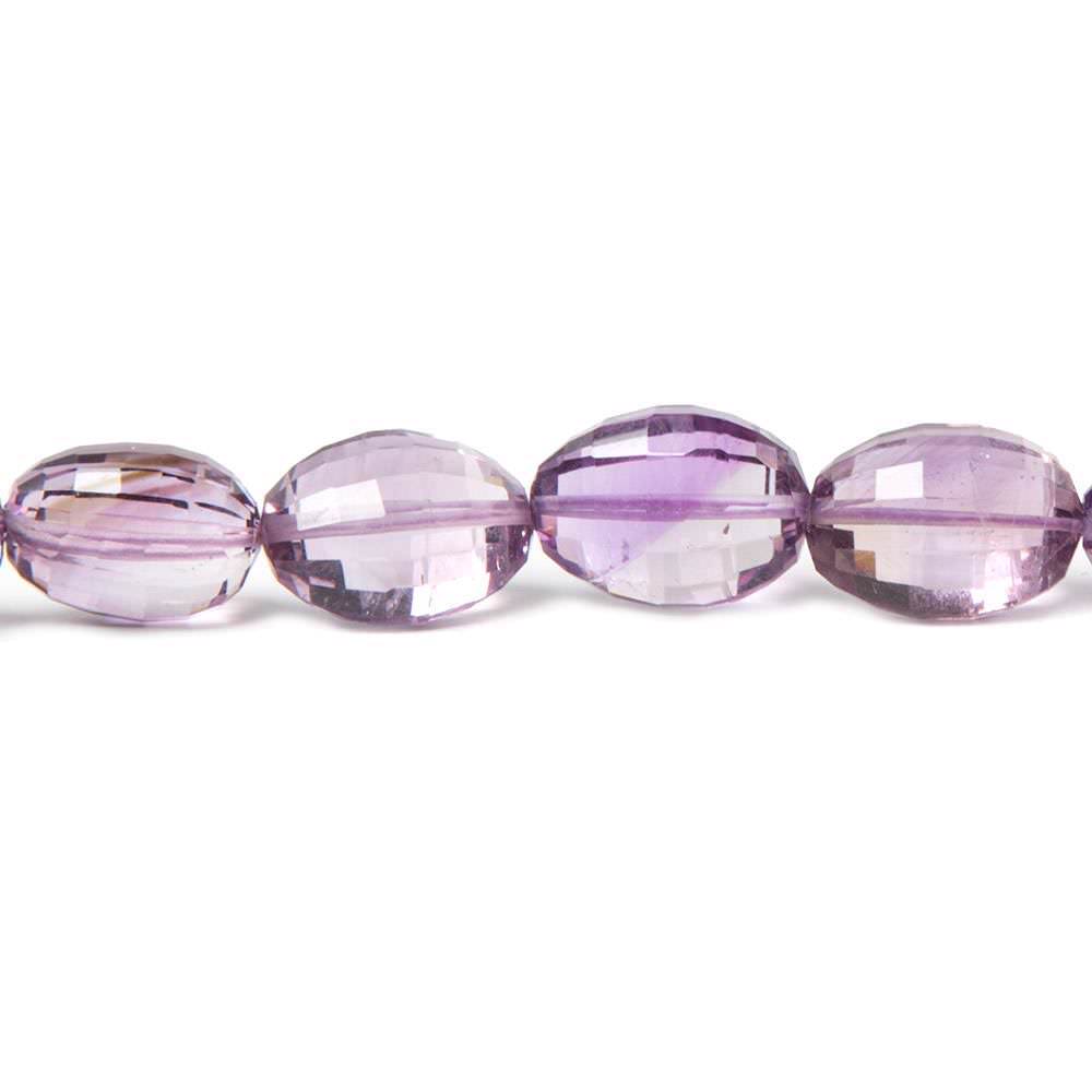 Amethyst Straight Drill Checkerboard Faceted Oval - Beadsofcambay.com