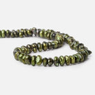Asparagus Green Center Drill Keshi Freshwater Pearl - Beadsofcambay.com