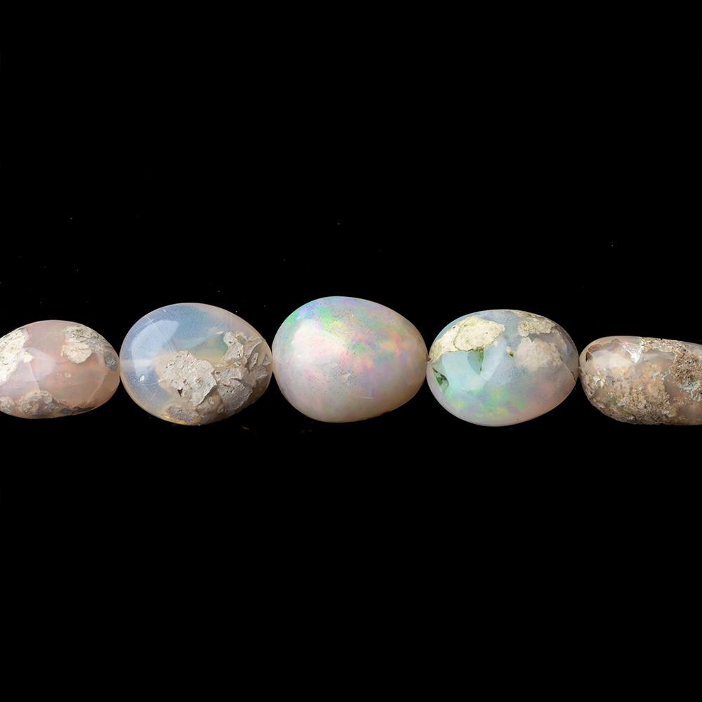 Australian Boulder Opal plain nuggets 18 inch 48 beads 6x5x3-13x10x7mm - Beadsofcambay.com