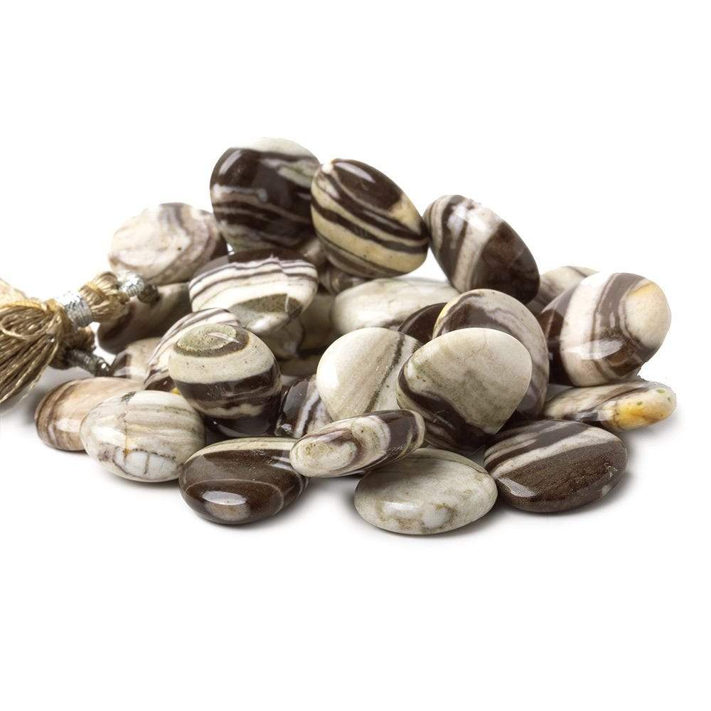 Banded Jasper Plain Heart Beads - Beadsofcambay.com