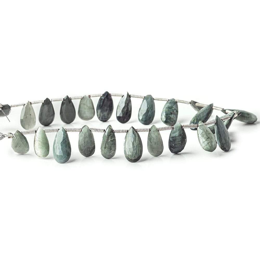 Black Tiger Eye Pear Briolette - Beadsofcambay.com