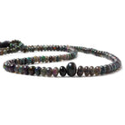 Blue Ethiopian Opal Plain Rondelle Beads - Beadsofcambay.com