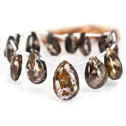 Canadian River Plum Agate Plain Pears - Beadsofcambay.com