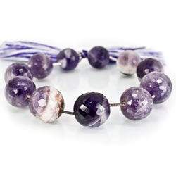 Cape Amethyst Beads Faceted Round - Beadsofcambay.com