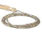 Champagne Diamond Beads Faceted Rondelle - Beadsofcambay.com